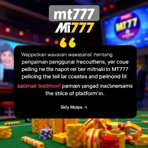 Pengalaman Pengguna di mt777 dan Testimoni Pemain